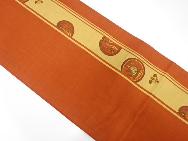 JAPANESE FUKURO OBI / WOVEN FLOWER & BIRD